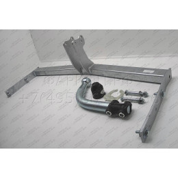 V042A GALIA Полностью оцинкованный фаркоп на Volkswagen Polo IV 2001-2009. Особенности: колесная база 2465 мм. Тип шара: A. Подрезка бампера. Нагрузки: 1200/60 кг, ма