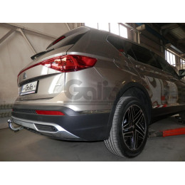 V069A GALIA Полностью оцинкованный фаркоп на Volkswagen Tiguan 2007-2016, Tiguan 2 2016-2024, Audi Q3 2011-2019, 2019-2025, SEAT Tarraco 2018-2024. Тип шара: A. Невидимый вырез бампера. Нагруз