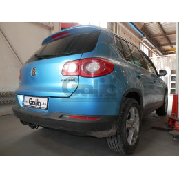 V069A GALIA Полностью оцинкованный фаркоп на Volkswagen Tiguan 2007-2016, Tiguan 2 2016-2024, Audi Q3 2011-2019, 2019-2025, SEAT Tarraco 2018-2024. Тип шара: A. Невидимый вырез бампера. Нагруз