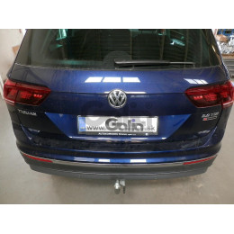 V069A GALIA Полностью оцинкованный фаркоп на Volkswagen Tiguan 2007-2016, Tiguan 2 2016-2024, Audi Q3 2011-2019, 2019-2025, SEAT Tarraco 2018-2024. Тип шара: A. Невидимый вырез бампера. Нагруз