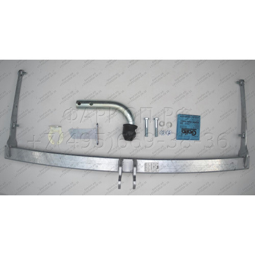 V069A GALIA Полностью оцинкованный фаркоп на Volkswagen Tiguan 2007-2016, Tiguan 2 2016-2024, Audi Q3 2011-2019, 2019-2025, SEAT Tarraco 2018-2024. Тип шара: A. Невидимый вырез бампера. Нагрузки: 2500/140 кг, масса фаркопа 15,1 кг