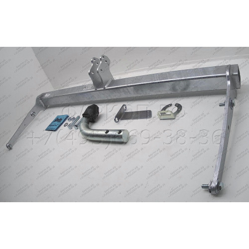 V069A GALIA Полностью оцинкованный фаркоп на Volkswagen Tiguan 2007-2016, Tiguan 2 2016-2024, Audi Q3 2011-2019, 2019-2025, SEAT Tarraco 2018-2024. Тип шара: A. Невидимый вырез бампера. Нагрузки: 2500/140 кг, масса фаркопа 15,1 кг