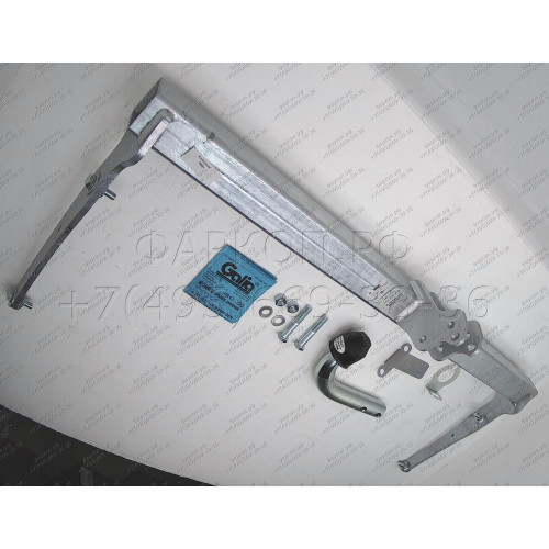 V069A GALIA Полностью оцинкованный фаркоп на Volkswagen Tiguan 2007-2016, Tiguan 2 2016-2024, Audi Q3 2011-2019, 2019-2025, SEAT Tarraco 2018-2024. Тип шара: A. Невидимый вырез бампера. Нагрузки: 2500/140 кг, масса фаркопа 15,1 кг