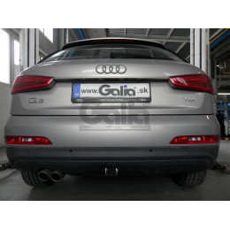 V069A GALIA Полностью оцинкованный фаркоп на Volkswagen Tiguan 2007-2016, Tiguan 2 2016-2024, Audi Q3 2011-2019, 2019-2025, SEAT Tarraco 2018-2024. Тип шара: A. Невидимый вырез бампера. Нагруз