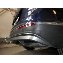 V069A GALIA Полностью оцинкованный фаркоп на Volkswagen Tiguan 2007-2016, Tiguan 2 2016-2024, Audi Q3 2011-2019, 2019-2025, SEAT Tarraco 2018-2024. Тип шара: A. Невидимый вырез бампера. Нагруз