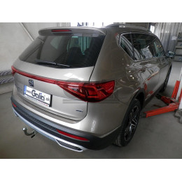 V069A GALIA Полностью оцинкованный фаркоп на Volkswagen Tiguan 2007-2016, Tiguan 2 2016-2024, Audi Q3 2011-2019, 2019-2025, SEAT Tarraco 2018-2024. Тип шара: A. Невидимый вырез бампера. Нагруз