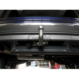 V069A GALIA Полностью оцинкованный фаркоп на Volkswagen Tiguan 2007-2016, Tiguan 2 2016-2024, Audi Q3 2011-2019, 2019-2025, SEAT Tarraco 2018-2024. Тип шара: A. Невидимый вырез бампера. Нагруз