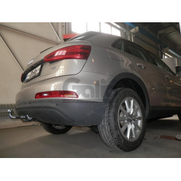 V069A GALIA Полностью оцинкованный фаркоп на Volkswagen Tiguan 2007-2016, Tiguan 2 2016-2024, Audi Q3 2011-2019, 2019-2025, SEAT Tarraco 2018-2024. Тип шара: A. Невидимый вырез бампера. Нагруз