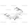 VW 22 AVTOS Фаркоп на Volkswagen Sharan 2000-2010, Ford Galaxy 2000-2006, Seat Alhambra 2000-2010 без подрезки бампера. Тип шара: A. Нагрузки: 1200/75 кг, масса фаркопа 16,5 кг (без электрики в комплекте)