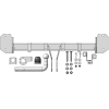 ZB102A ZINCAR Полностью оцинкованный фаркоп на BMW X3 G01 2017-2024, BMW X4 G02 2018-. Необходима подрезка бампера. Тип шара: A. Нагрузки: 1800/100 кг, масса фаркопа 14,9 кг (без электрики в комплекте)