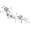ZH102A ZINCAR Полностью оцинкованный фаркоп на Hyundai Tucson 2021-, Kia Sportage 2022- без выреза в бампере. Тип шара: A. Нагрузки 2000/100 кг, масса фаркопа 18,0 кг (без электрики в комплекте)