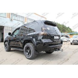 FA 0602-E Бизон Фаркоп на Toyota Land Cruiser Prado 150 2009-2023, Toyota Land Cruiser Prado 120 2002-2010 без подрезки бампера. Тип шара: E (легкосъемный шар под квадрат). Нагрузки: 3