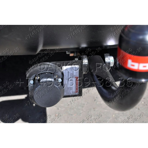 4357-A ORIS Фаркоп на Nissan Qashqai 2007-2014, в т.ч. Qashqai+2. Необходима подрезка бампера. Тип шара: A. Нагрузки: 1100/50 кг, масса фаркопа 18,2 кг (без электрики в комплекте)