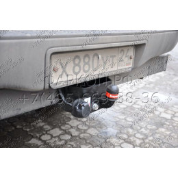 3065-F ORIS Фаркоп на Toyota Hilux (с отбойным брусом) 2008-2015 без выреза в бампере. Тип шара: F. Нагрузки: 1500/75 кг, масса фаркопа 14 кг (без электрики в компле