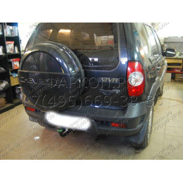 T-VAZ-18A TAVIALS ТСУ со съемным шаром для ВАЗ 2123 Chevrolet Niva / Шевроле Нива / Шнива 1999-2020, Lada Niva 2020-2021, Lada Niva Travel 2021- без снятия и выреза бампера. Нагрузки: 7