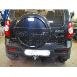 T-VAZ-18A TAVIALS ТСУ со съемным шаром для ВАЗ 2123 Chevrolet Niva / Шевроле Нива / Шнива 1999-2020, Lada Niva 2020-2021, Lada Niva Travel 2021- без снятия и выреза бампера. Нагрузки: 7