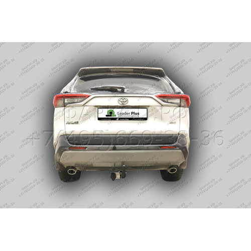 T125-A Лидер-плюс ТСУ для Toyota RAV4 2019-2025, Suzuki Across 2020-2025 без снятия и выреза бампера. Нагрузки: 1500/75 кг, масса фаркопа 17 кг (без электрики в комплекте)