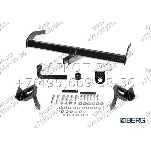 F.2811.001 BERG Фаркоп на Hyundai Tucson 2018-2021, Kia Sportage 2015-2018, 2018-2022 без подрезки бампера. Тип шара: A. Нагрузки: 1550/75 кг, масса фаркопа 15 кг (без электрики в комплекте)