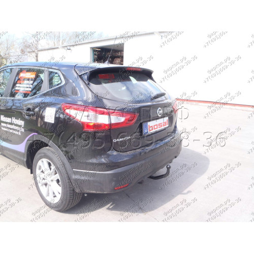 4357-A ORIS Фаркоп на Nissan Qashqai 2007-2014, в т.ч. Qashqai+2. Необходима подрезка бампера. Тип шара: A. Нагрузки: 1100/50 кг, масса фаркопа 18,2 кг (без электрики в комплекте)