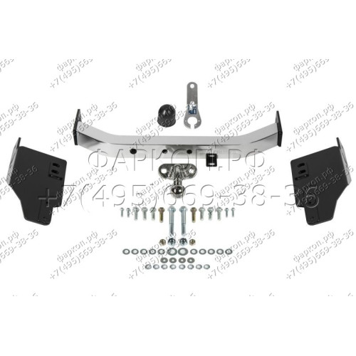 F.5714.002 BERG Фаркоп с нержавеющей накладкой на Toyota Land Cruiser Prado 120 2002-2009, Prado 150 (кроме Black Onyx) 2009-2023, Lexus GX470 2003-2009, Lexus GX460 2009-2023 без снятия и подрезки бампера. Тип шара: F. Нагрузки: 1500/75 кг, масса фаркопа