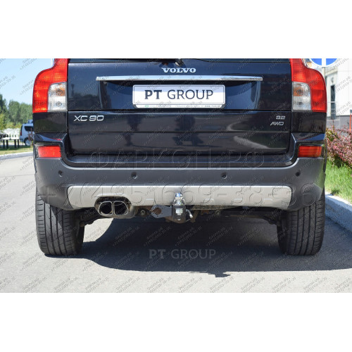 VXC-06-991122.00 PT GROUP Фаркоп на Volvo XC90 2003-2014 без подрезки бампера. Тип шара: E (легкосъемный шар под квадрат). Нагрузки: 2300/75 кг, масса фаркопа 16 кг (без электрики в комплекте)