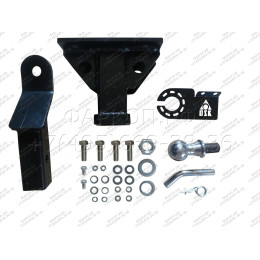 FA 0572-E Бизон Фаркоп на Toyota Hilux 2010-2015 без подрезки бампера. Тип шара: E (легкосъемный шар под квадрат). Нагрузки: 2800/120 кг. Не комплектуется электр