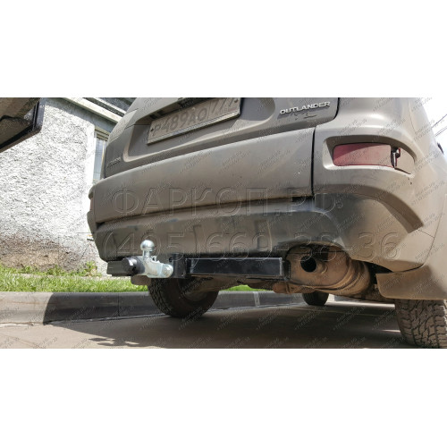 M105-F Лидер-плюс ТСУ для Mitsubishi Outlander XL 2007-2012, Peugeot 4007 2007-2012, Citroen C-Crosser 2007-2012 без снятия и выреза бампера. Тип шара: F. Нагрузки: 2000/100 кг, масса фаркопа 25,64 кг (без электрики в комплекте)