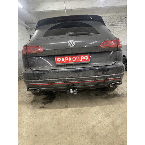 2159-A ORIS Фаркоп на Volkswagen Touareg 2018-, Porsche Cayenne 2017-, Audi Q8 2019-, Porsche Cayenne Coupe 2019-. Необходима подрезка бампера. Тип шара: A. Нагрузки: 3500/140 кг, масса фаркопа 24,1 кг (без электрики в комплекте)
