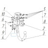 3095-A ORIS Фаркоп на Toyota Land Cruiser Prado J150 4x4 2009-2023, Lexus GX 2010-2023. Необходима подрезка бампера. Тип шара: A. Нагрузки: 3500/140 кг, масса фаркопа 11 кг (без электрики в комплекте)