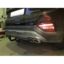 3877.12 SHERIFF Фаркоп на Hyundai Santa Fe 2018-2021, Kia Sorento Prime 2015-2020. Необходима подрезка бампера. Тип шара: A. Нагрузки: 2500/120 кг, масса фаркопа 19 кг (без электри