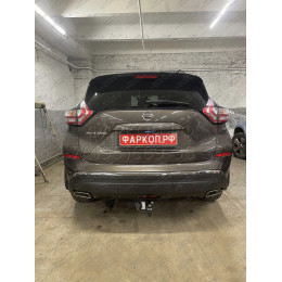 4379-A ORIS Фаркоп на Nissan Murano Z52 2016-2024 без выреза в бампере. Тип шара: A. Нагрузки: 2000/100 кг, масса фаркопа 23,2 кг (без электрики в комплекте)