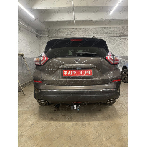 4379-A ORIS Фаркоп на Nissan Murano Z52 2016-2024 без выреза в бампере. Тип шара: A. Нагрузки: 2000/100 кг, масса фаркопа 23,2 кг (без электрики в комплекте)