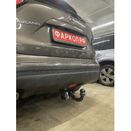 4379-A ORIS Фаркоп на Nissan Murano Z52 2016-2024 без выреза в бампере. Тип шара: A. Нагрузки: 2000/100 кг, масса фаркопа 23,2 кг (без электрики в комплекте)