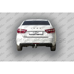 T-VAZ-41E TAVIALS ТСУ для Lada Vesta седан 2015-2022 без выреза бампера. Тип шара: E. Нагрузки: 1200/100 кг, масса фаркопа 12,8 кг (без электрики в комплекте)