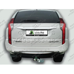 M115-F Лидер-плюс ТСУ для Mitsubishi Pajero Sport 2 2008-2016, Mitsubishi Pajero Sport 3 дорестайлинг 2016-2021 без снятия и выреза бампера. Тип шара: F. Нагрузки: 2000/100 кг, масса 