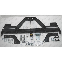 92507-FE MOTODOR Фаркоп с оцинкованным шаром на Toyota Hilux 2015-, JAC T6 2019-, Sollers ST6 2023-, Sollers ST8 2025- без выреза в бампере. Тип шара: FE. Нагрузки: 2900/120 кг, масса фар
