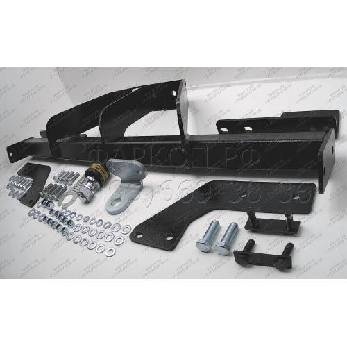 92507-FE MOTODOR Фаркоп с оцинкованным шаром на Toyota Hilux 2015-, JAC T6 2019-, Sollers ST6 2023-, Sollers ST8 2025- без выреза в бампере. Тип шара: FE. Нагрузки: 2900/120 кг, масса фаркопа 26,5 кг (без электрики в комплекте)