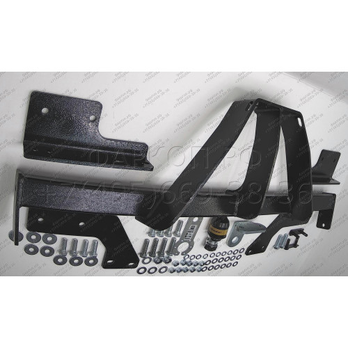 92507-FE MOTODOR Фаркоп с оцинкованным шаром на Toyota Hilux 2015-, JAC T6 2019-, Sollers ST6 2023-, Sollers ST8 2025- без выреза в бампере. Тип шара: FE. Нагрузки: 2900/120 кг, масса фаркопа 26,5 кг (без электрики в комплекте)