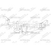 AU 01 AVTOS Фаркоп на Audi 80 седан 1986-1991 без подрезки бампера. Тип шара: H (несъемный сварной). Нагрузки: 750/50 кг, масса фаркопа 15 кг (без электрики в комплекте)