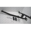 AU 01 AVTOS Фаркоп на Audi 80 седан 1986-1991 без подрезки бампера. Тип шара: H (несъемный сварной). Нагрузки: 750/50 кг, масса фаркопа 15 кг (без электрики в комплекте)