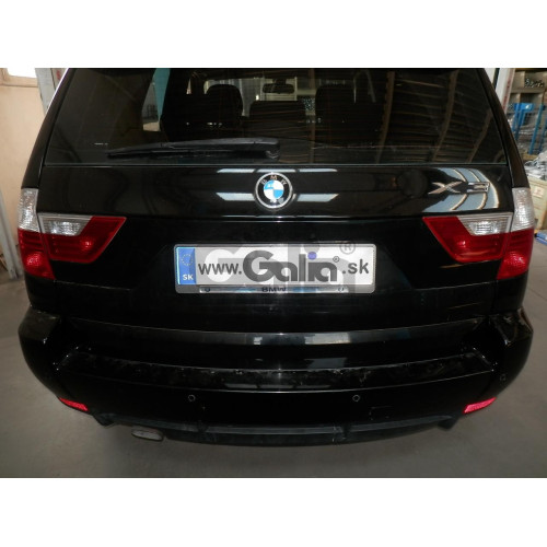 B014A GALIA Полностью оцинкованный фаркоп на BMW X3 E83 2004-2010. Подрозетник убирается за бампер. Тип шара: A. Установка без выреза бампера. Нагрузки: 2000/100 кг, масса фаркопа 10,82 кг