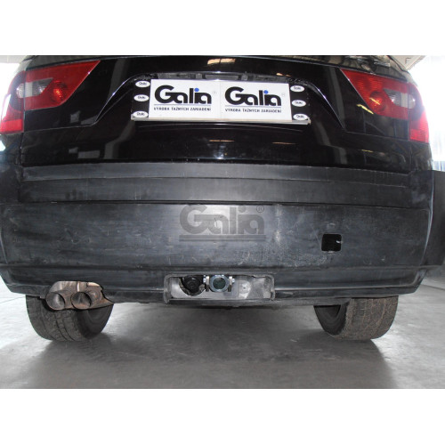 B014A GALIA Полностью оцинкованный фаркоп на BMW X3 E83 2004-2010. Подрозетник убирается за бампер. Тип шара: A. Установка без выреза бампера. Нагрузки: 2000/100 кг, масса фаркопа 10,82 кг
