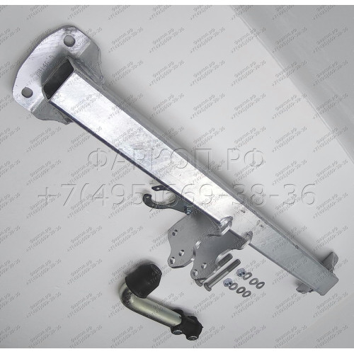 B014A GALIA Полностью оцинкованный фаркоп на BMW X3 E83 2004-2010. Подрозетник убирается за бампер. Тип шара: A. Установка без выреза бампера. Нагрузки: 2000/100 кг, масса фаркопа 10,82 кг