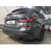B025C GALIA Полностью оцинкованный фаркоп на BMW 3-Series седан/универсал 2018-, BMW 4-Series G22 coupe 2020-, BMW 4-Series G26 Gran Coupe 2021-. Подрозетник убирается за бампер. Тип шара: C (горизонтальный съемный). Установка без снятия и выреза бампера.