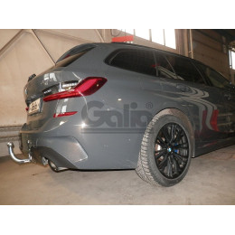B025C GALIA Полностью оцинкованный фаркоп на BMW 3-Series седан/универсал 2018-, BMW 4-Series G22 coupe 2020-, BMW 4-Series G26 Gran Coupe 2021-. Подрозетник убирается за бампер. Ти