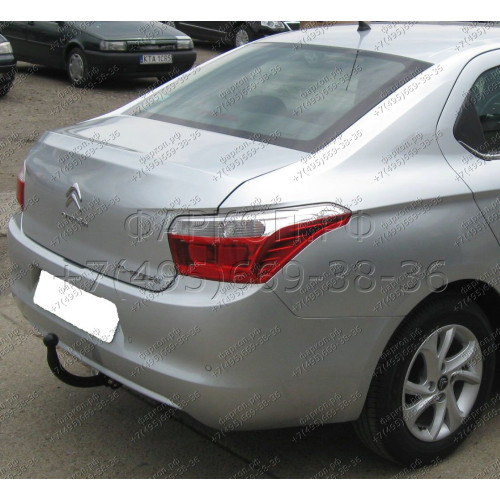 C-045 STEINHOF Фаркоп на Citroen C-Elysee 2013-2016, Peugeot 301 2013-2016 без подрезки бампера. Тип шара: A. Нагрузки: 1400/75 кг, масса фаркопа 17,1 кг (без электрики в комплекте)