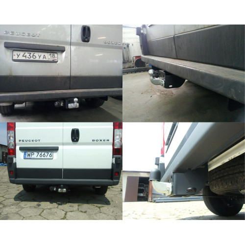 C.018 IMIOLA Фаркоп Citroen Jumper VAN III L1, L2, L3 2006-, FIAT Ducato III VAN L1, L2, L3 2006-, Peugeot Boxer III VAN L1, L2, L3 2006- Необходима подрезка бампера. Тип шара: F. Нагрузки: 3000/100 кг (без электрики в комплекте)