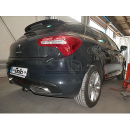 C067A GALIA Полностью оцинкованный фаркоп на Citroen DS5 2011-2018. Подрозетник убирается за бампер. Шар перекрывает противотуманную фару. Тип шара: A. Под