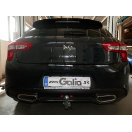 C067A GALIA Полностью оцинкованный фаркоп на Citroen DS5 2011-2018. Подрозетник убирается за бампер. Шар перекрывает противотуманную фару. Тип шара: A. Под