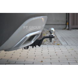 CPP-17-991122.00 PT GROUP Фаркоп на Changan CS55 2017-2023 без подрезки бампера. Тип шара: E (легкосъемный шар под квадрат). Нагрузки: 1350/75 кг, масса фаркопа 19,6 кг (б